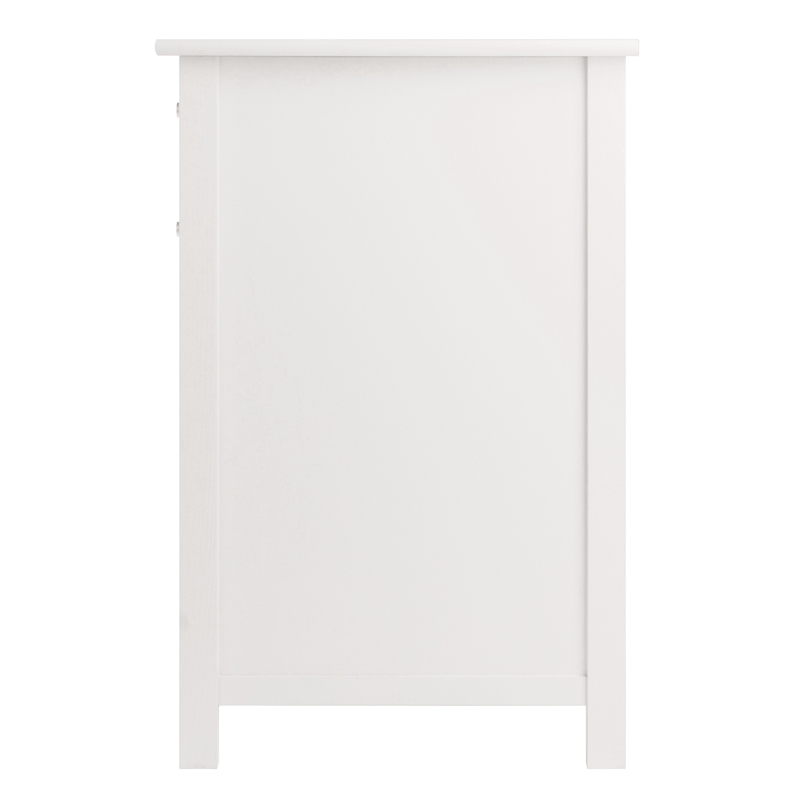 Winsome Delta Office Transitional Solid Wood Writing Desk in White
