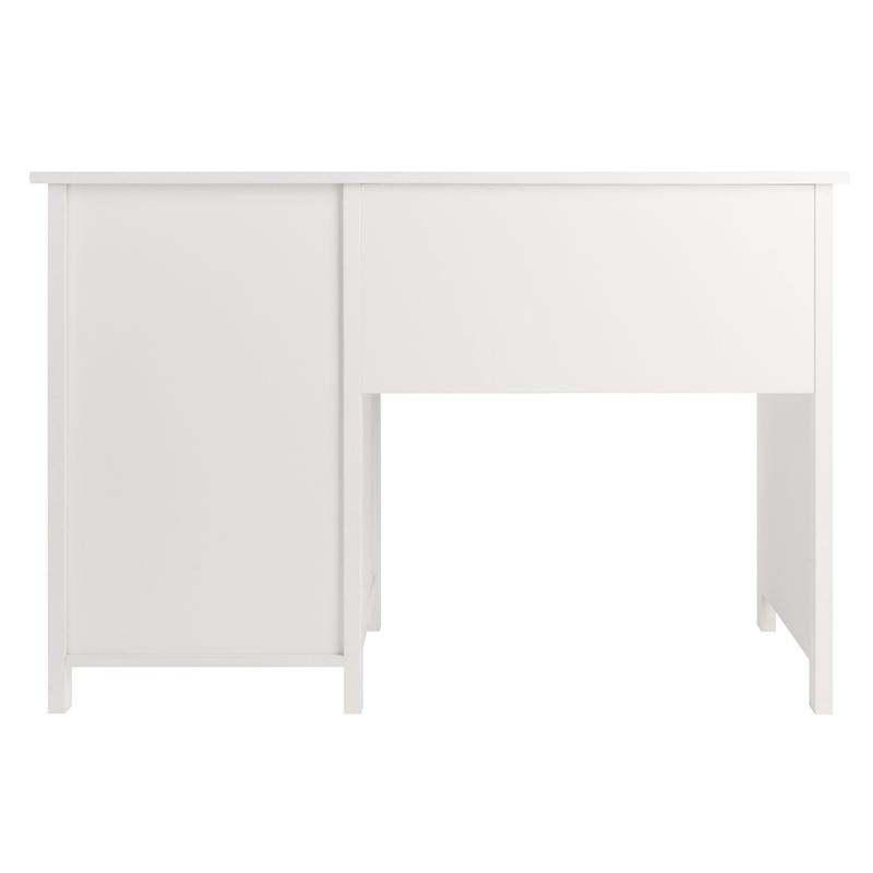 Winsome Delta Office Transitional Solid Wood Writing Desk in White