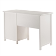 Winsome Delta Office Transitional Solid Wood Writing Desk in White