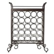 Winsome Silvano Transitional Wood/Metal Wine Rack with Removable Tray in Bronze