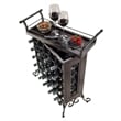 Winsome Silvano Transitional Wood/Metal Wine Rack with Removable Tray in Bronze