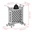 Winsome Silvano Transitional Wood/Metal Wine Rack with Removable Tray in Bronze