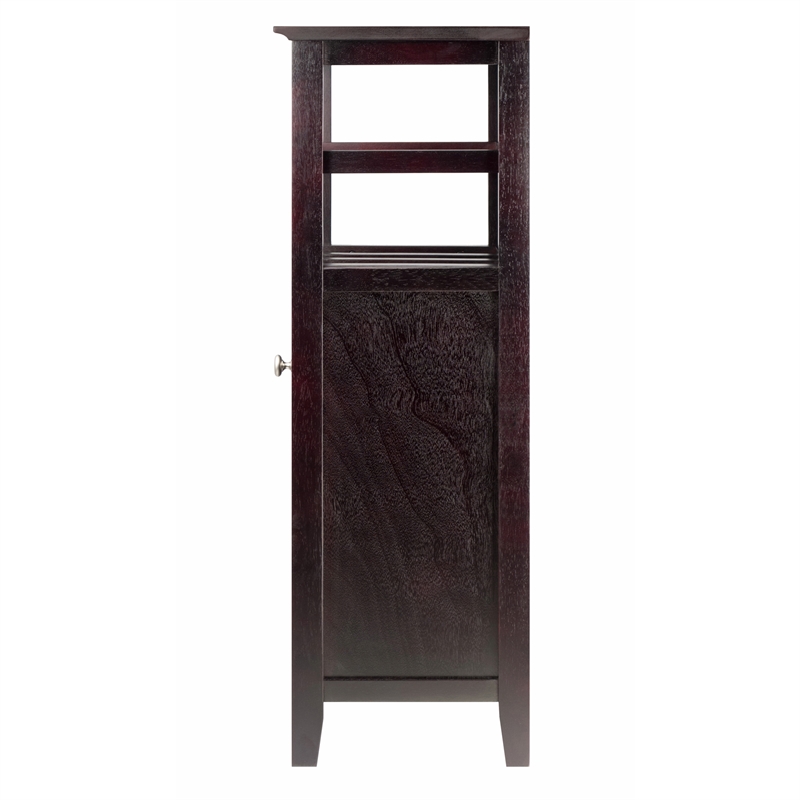 Winsome Alta Transitional Solid Wood Home Bar Cabinet in Espresso