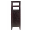 Winsome Alta Transitional Solid Wood Home Bar Cabinet in Espresso