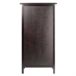 Winsome Alta Transitional Solid Wood Home Bar Cabinet in Espresso