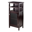 Winsome Alta Transitional Solid Wood Home Bar Cabinet in Espresso