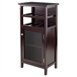 Winsome Alta Transitional Solid Wood Home Bar Cabinet in Espresso