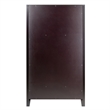 Winsome Bordeaux Modular Transitional Solid Wood Home Bar Cabinet in Espresso