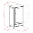 Winsome Bordeaux Modular Transitional Solid Wood Home Bar Cabinet in Espresso