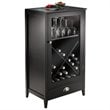 Winsome Bordeaux X Panel Transitional Solid Wood Home Bar Cabinet in Espresso