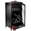 Winsome Bordeaux X Panel Transitional Solid Wood Home Bar Cabinet in Espresso