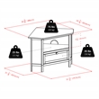 Winsome Zena Corner Solid Wood TV Stand for TVs up to 27