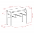 Winsome Copenhagen Transitional Solid Wood Console Table in Espresso