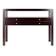 Winsome Copenhagen Transitional Solid Wood Console Table in Espresso