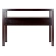 Winsome Copenhagen Transitional Solid Wood Console Table in Espresso