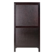 Winsome Ancona Modular Transitional Solid Wood Wine Rack Cabinet - Dark Espresso