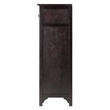 Winsome Ancona Modular Transitional Solid Wood Wine Rack Cabinet - Dark Espresso