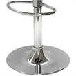 Winsome Spectrum Faux Leather Adjustable Swivel Bar Stool in Black