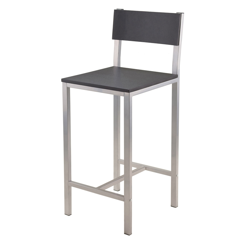 Winsome Hanley 3-Piece Counter Height Solid Wood Dining Set in Black