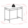 Winsome Hanley 3-Piece Counter Height Solid Wood Dining Set in Black