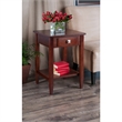 Winsome Richmond Transitional Solid Wood End Table in Antique Walnut