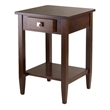 Winsome Richmond Transitional Solid Wood End Table in Antique Walnut