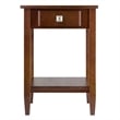 Winsome Richmond Transitional Solid Wood End Table in Antique Walnut