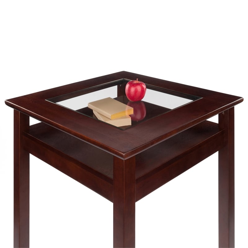 Parkland High Square Table Wood/Antique Walnut - Winsome