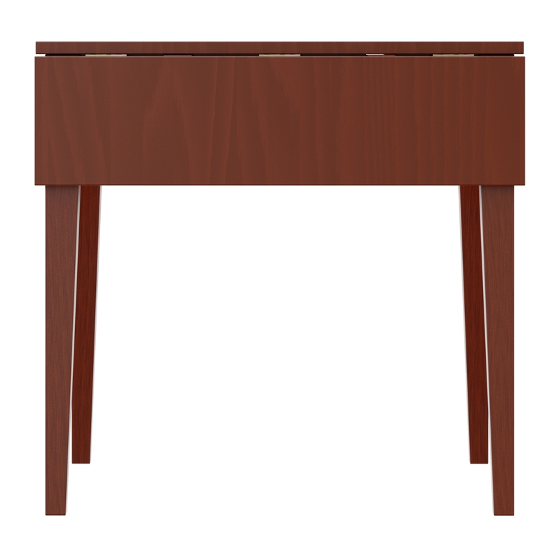 Winsome Hamilton Double Drop Leaf Solid Wood Dining Table in Antique Walnut