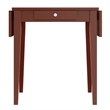 Winsome Hamilton Double Drop Leaf Solid Wood Dining Table in Antique Walnut