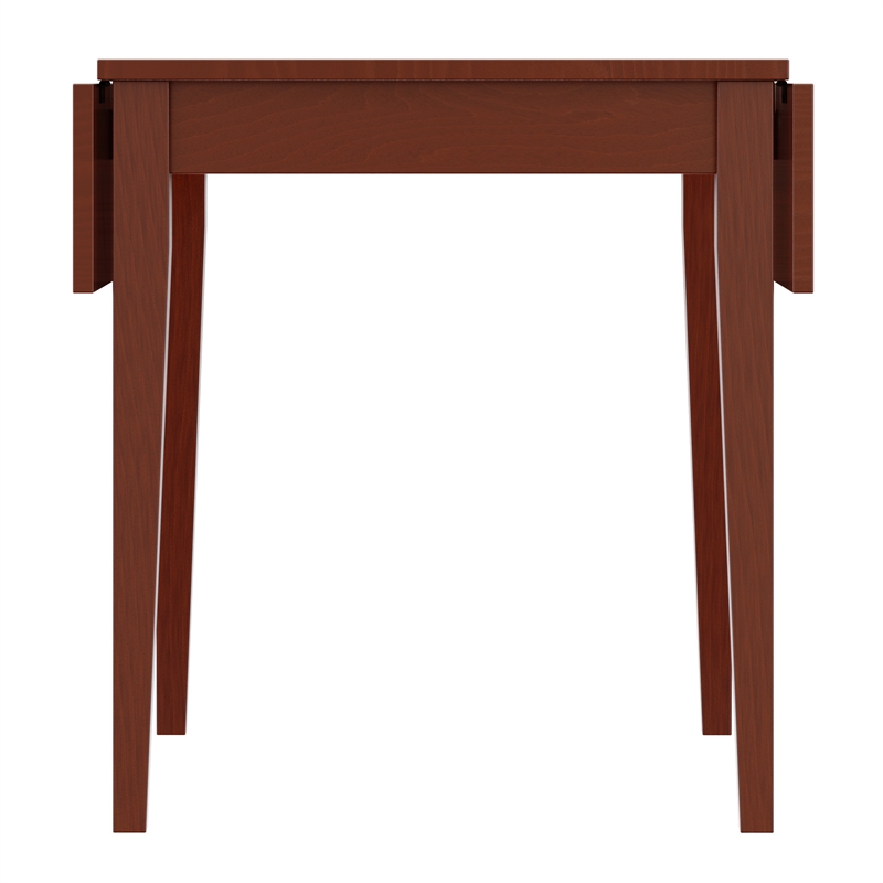 Winsome Hamilton Double Drop Leaf Solid Wood Dining Table in Antique Walnut