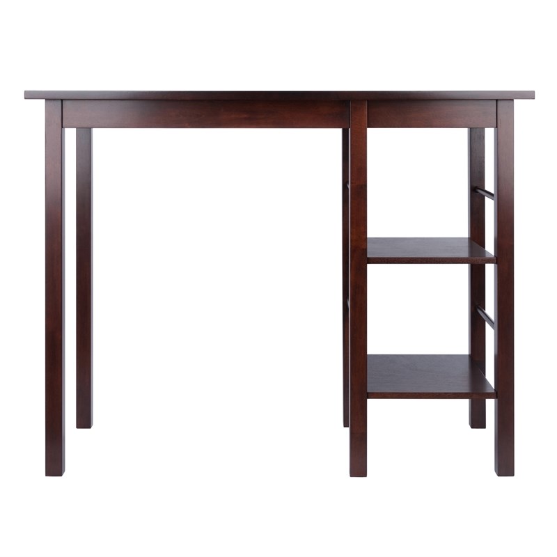 Winsome Egan Transitional Solid Wood Dining Table in Antique Walnut