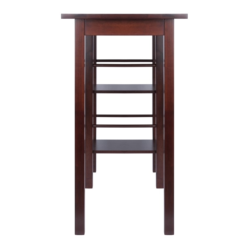 Winsome Egan Transitional Solid Wood Dining Table in Antique Walnut