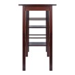 Winsome Egan Transitional Solid Wood Dining Table in Antique Walnut