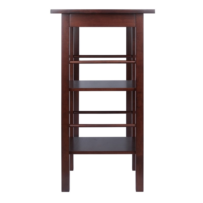 Winsome Egan Transitional Solid Wood Dining Table in Antique Walnut