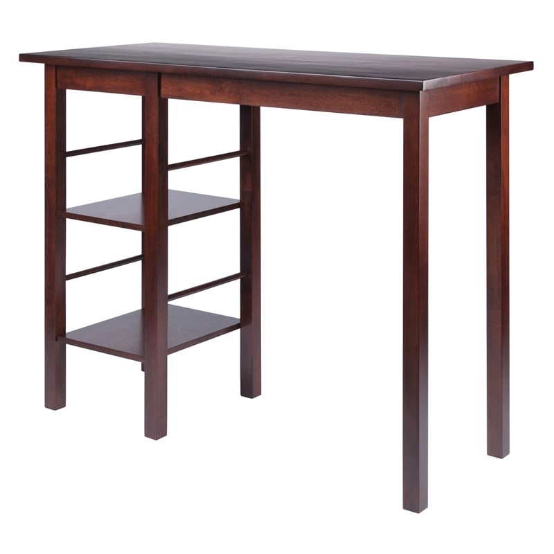 Winsome Egan Transitional Solid Wood Dining Table in Antique Walnut