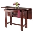 Winsome Taylor Drop Leaf Transitional Solid Wood Dining Table in Walnut
