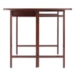 Winsome Taylor Drop Leaf Transitional Solid Wood Dining Table in Walnut