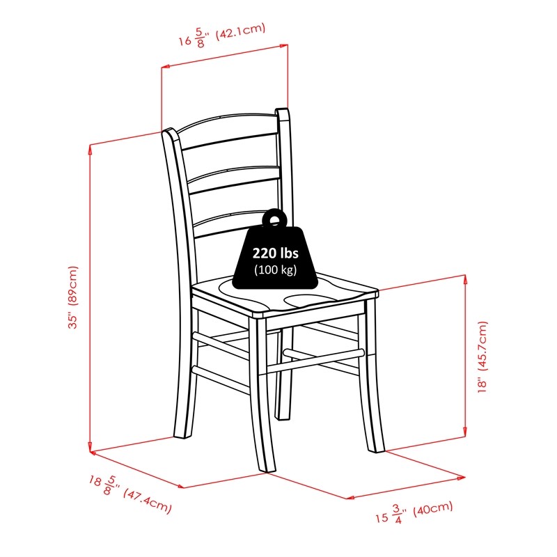 Winsome Alamo 3-Piece Round Drop Leaf Solid Wood Dining Set in Walnut