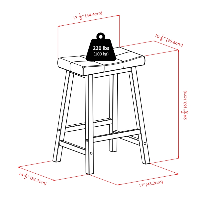 Winsome Harrington 3 Pieces Drop Leaf Solid Wood Dining Set - Walnut