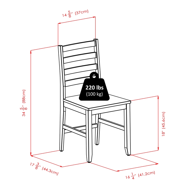Winsome Hamilton 3-Piece Drop Leaf Solid Wood Dining Set in Antique Walnut