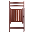 Winsome Robin Transitional Solid Wood Folding Chair in Walnut (Set of 4)