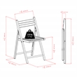Winsome Robin Transitional Solid Wood Folding Chair in Walnut (Set of 4)