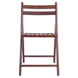 Winsome Robin Transitional Solid Wood Folding Chair in Walnut (Set of 4)