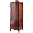 Winsome Brooke Jelly Transitional Solid Wood Cupboard in Walnut