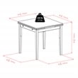 Winsome Pulman 5-Piece Extendable Solid Wood Dining Set in Walnut