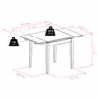 Winsome Pulman 5-Piece Extendable Solid Wood Dining Set in Walnut