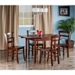 Winsome Pulman 5-Piece Extendable Solid Wood Dining Set in Walnut