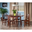 Winsome Pulman 5-Piece Extendable Solid Wood Dining Set - Walnut