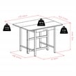 Winsome Taylor 5-Piece Drop Leaf Solid Wood Dining Set in Walnut